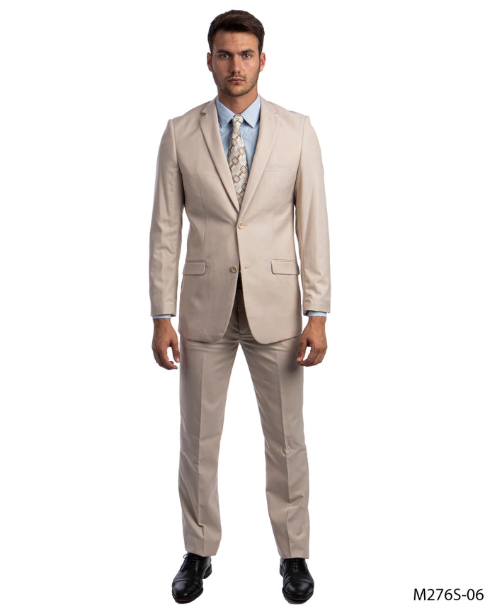Mens Suits 2PC-Suit & Dress Pants Tan Slim Fit-Suits-Suits America-34R/28W-Tan-Urbanheer