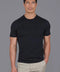 Mens Superfine Mercerised Cotton Knitted T-Shirt Black-T-Shirt-Paul James Knitwear-S-Black-Urbanheer