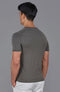 Mens Superfine Mercerised Cotton Knitted T-Shirt Charcoal-T-Shirt-Paul James Knitwear-S-Charcoal-Urbanheer