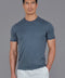 Mens Superfine Mercerised Cotton Knitted T-Shirt Steel Blue-T-Shirt-Paul James Knitwear-M-Steel Blue-Urbanheer