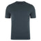 Mens Superfine Mercerised Cotton Knitted T-Shirt Steel Blue-T-Shirt-Paul James Knitwear-M-Steel Blue-Urbanheer