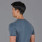 Mens Superfine Mercerised Cotton Knitted T-Shirt Steel Blue-T-Shirt-Paul James Knitwear-M-Steel Blue-Urbanheer