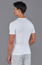 Mens Superfine Mercerised Cotton Knitted T-Shirt White-T-Shirt-Paul James Knitwear-S-White-Urbanheer