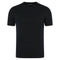 Mens Superfine Mercerised Cotton V Neck Knitted T-Shirt Black-T-Shirt-Paul James Knitwear-S-Black-Urbanheer