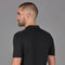 Mens Superfine Merino Silk Buttonless Polo Shirt Black-Polo Shirt-Paul James Knitwear-S-Urbanheer