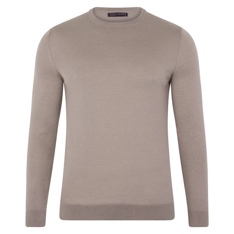 Mens Superfine Merino Silk Crew Neck Jumper-Jumper-Paul James Knitwear-M-Urbanheer
