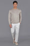 Mens Superfine Merino Silk Crew Neck Jumper-Jumper-Paul James Knitwear-M-Urbanheer