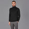 Mens Superfine Merino Silk Roll Neck Jumper Black-Jumper-Paul James Knitwear-S-Urbanheer