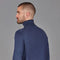 Mens Superfine Merino Silk Roll Neck Jumper Slate Blue-Jumper-Paul James Knitwear-S-Urbanheer