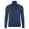 Mens Superfine Merino Silk Roll Neck Jumper Slate Blue-Jumper-Paul James Knitwear-S-Urbanheer