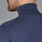Mens Superfine Merino Silk Roll Neck Jumper Slate Blue-Jumper-Paul James Knitwear-S-Urbanheer