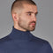 Mens Superfine Merino Silk Roll Neck Jumper Slate Blue-Jumper-Paul James Knitwear-S-Urbanheer