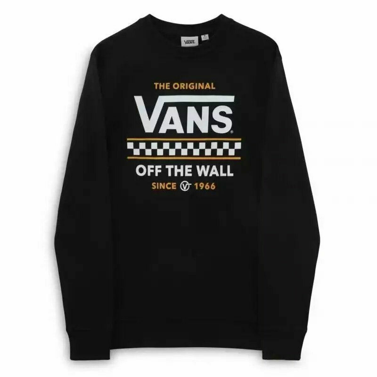 Men’s Sweatshirt without Hood Vans Black-Sports | Fitness > Sports material and equipment > Sports sweatshirts-Vans-S-Urbanheer