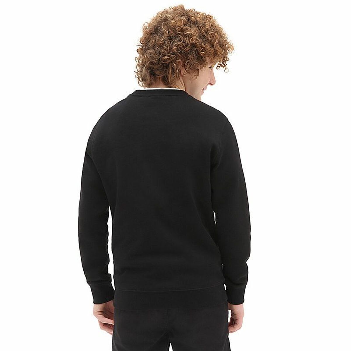 Men’s Sweatshirt without Hood Vans Off The Wall Black-Sports | Fitness > Sports material and equipment > Sports sweatshirts-Vans-S-Urbanheer