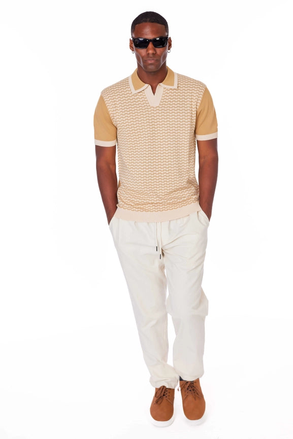Men's Textured Polo Shirt (A31113)-Shirt-Hawk's Bay-M-Urbanheer