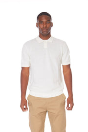 Men's Textured Polo Shirt ( S2300102) (Beige)-Shirt-Hawk's Bay-S-Urbanheer