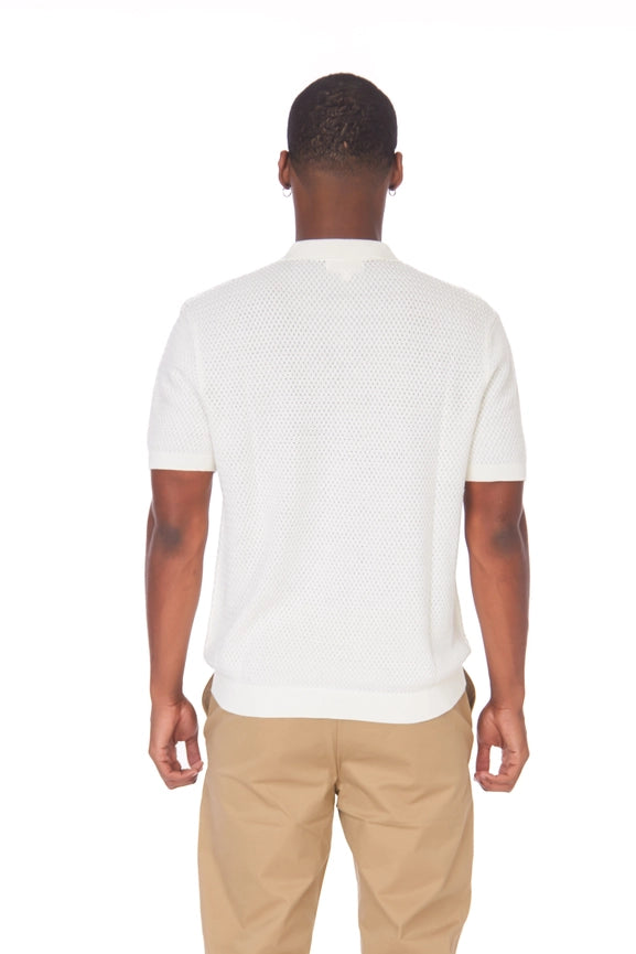 Men's Textured Polo Shirt ( S2300102) (Beige)-Shirt-Hawk's Bay-S-Urbanheer