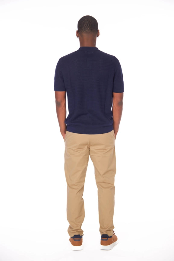 Men's Textured Polo Shirt (S2300102)-Shirt-Hawk's Bay-M-Urbanheer