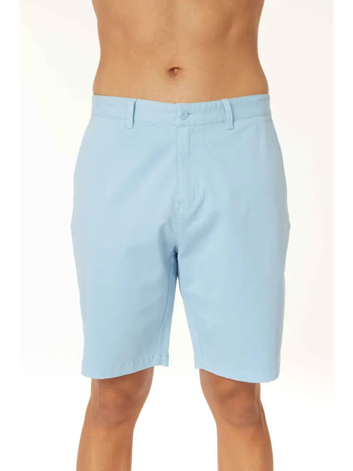 Men's Twill Summer Stretch 4 Pocket Chino Shorts Blue-Shorts-Hawk's Bay-30-HB-1012 Blue-Urbanheer