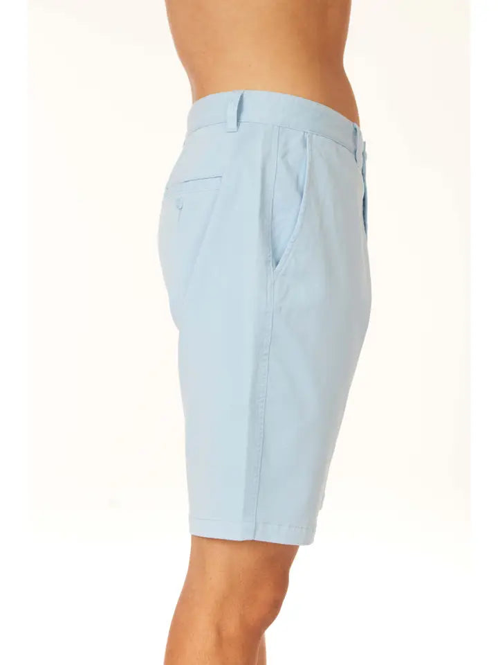 Men's Twill Summer Stretch 4 Pocket Chino Shorts Blue-Shorts-Hawk's Bay-30-HB-1012 Blue-Urbanheer
