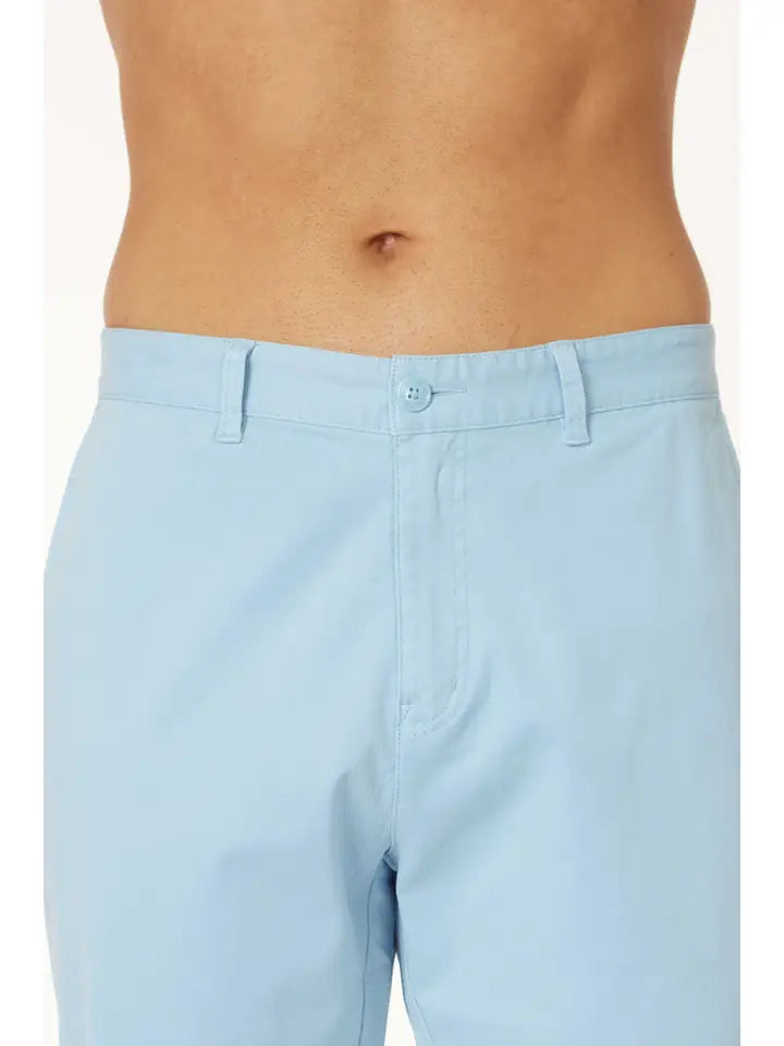Men's Twill Summer Stretch 4 Pocket Chino Shorts Blue-Shorts-Hawk's Bay-30-HB-1012 Blue-Urbanheer