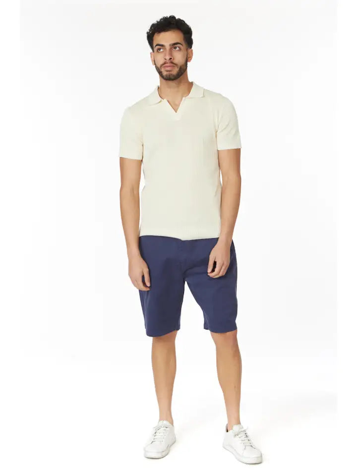 Men's Twill Summer Stretch 4 Pocket Chino Shorts New Navy-Shorts-Hawk's Bay-30-HB-1012 New Navy-Urbanheer