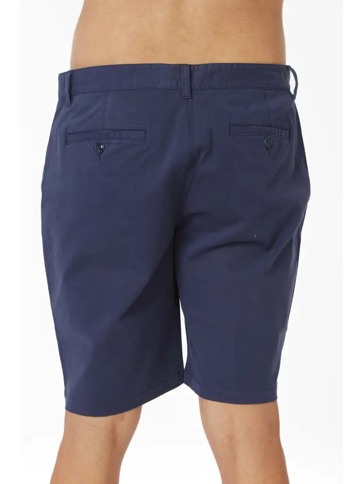 Men's Twill Summer Stretch 4 Pocket Chino Shorts New Navy-Shorts-Hawk's Bay-30-HB-1012 New Navy-Urbanheer