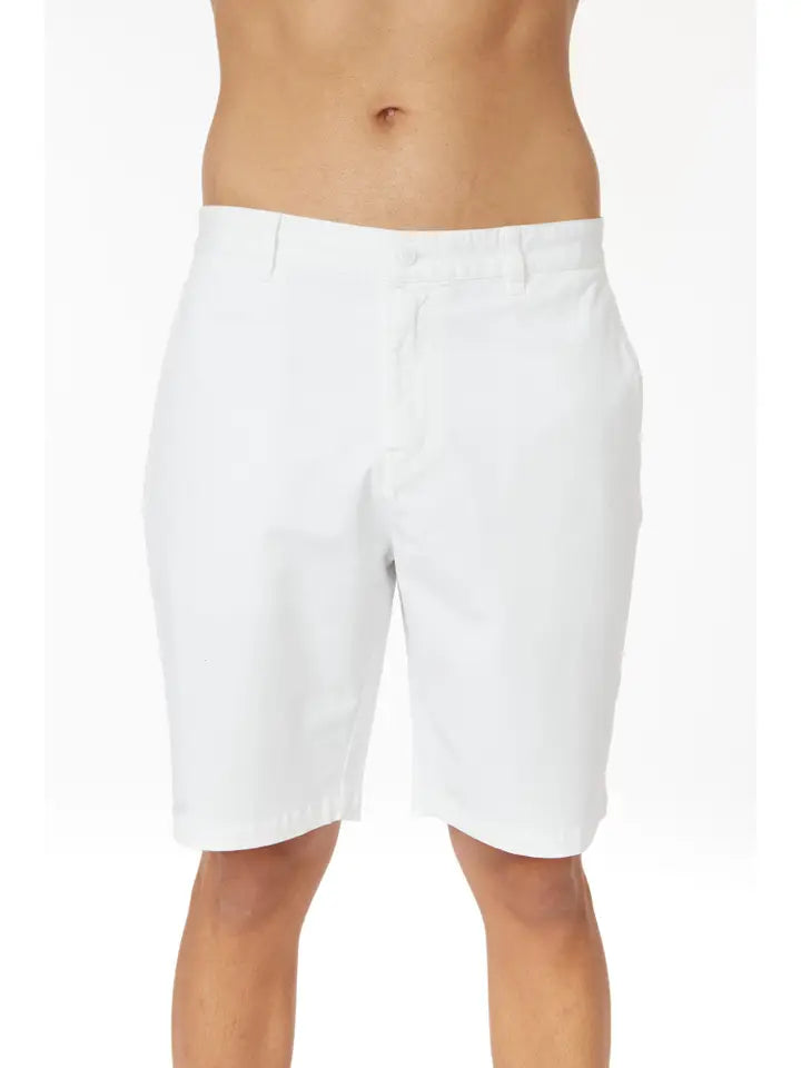 Men's Twill Summer Stretch 4 Pocket Chino Shorts White-Shorts-Hawk's Bay-30-HB-1012 White-Urbanheer
