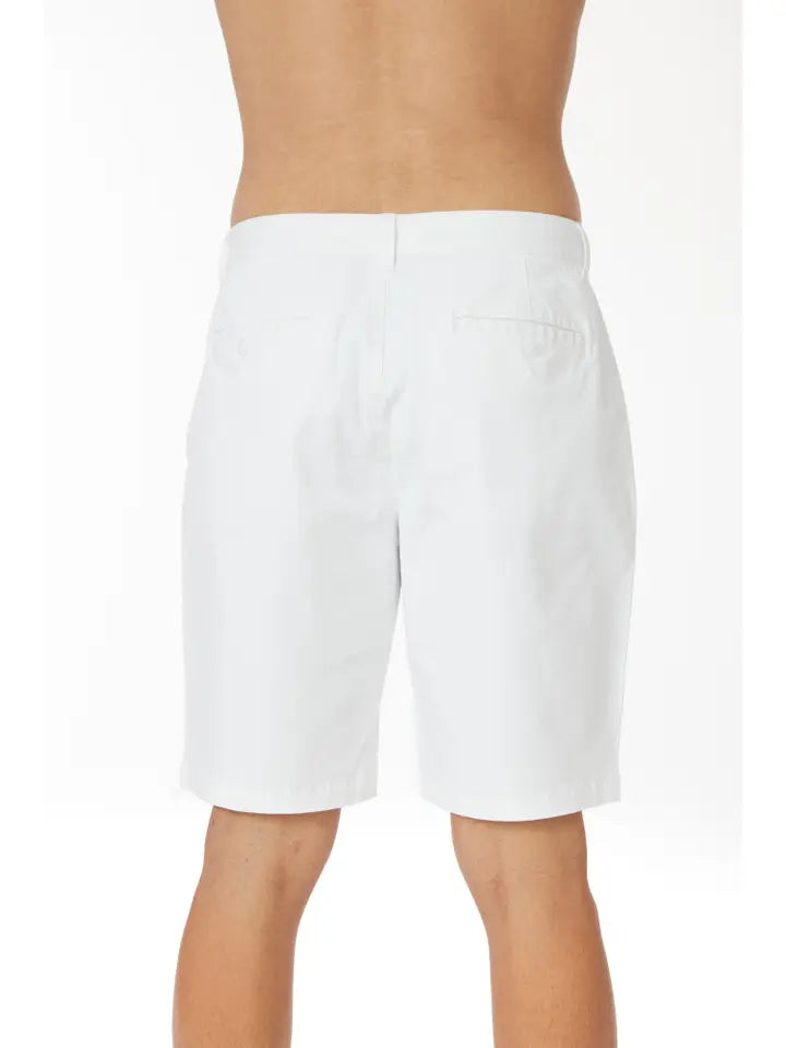 Men's Twill Summer Stretch 4 Pocket Chino Shorts White-Shorts-Hawk's Bay-30-HB-1012 White-Urbanheer