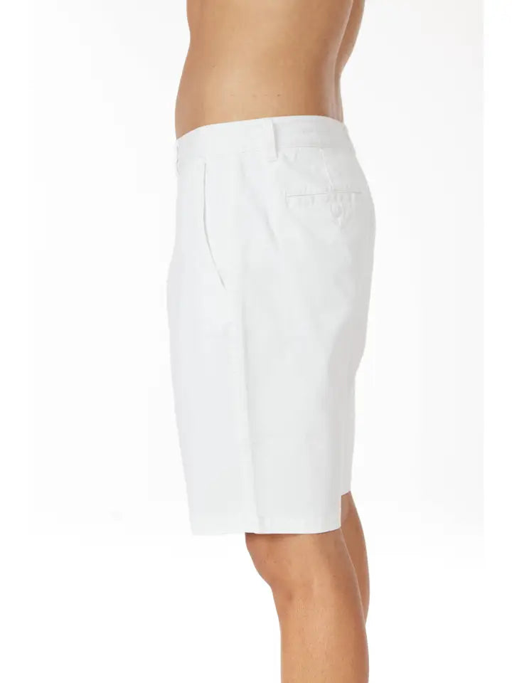 Men's Twill Summer Stretch 4 Pocket Chino Shorts White-Shorts-Hawk's Bay-30-HB-1012 White-Urbanheer