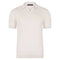 Mens Ultra Fine Cotton Buttonless Polo Shirt Ecru-Polo Shirt-Paul James Knitwear-S-Ecru-Urbanheer