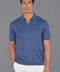 Mens Ultra Fine Cotton Buttonless Polo Shirt Indigo Blue-Polo Shirt-Paul James Knitwear-S-Indigo Blue-Urbanheer