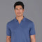 Mens Ultra Fine Cotton Buttonless Polo Shirt Indigo Blue-Polo Shirt-Paul James Knitwear-S-Indigo Blue-Urbanheer