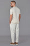 Mens Ultra Fine Cotton Buttonless Polo Shirt White-Polo Shirt-Paul James Knitwear-L-White-Urbanheer
