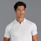 Mens Ultra Fine Cotton Buttonless Polo Shirt White-Polo Shirt-Paul James Knitwear-L-White-Urbanheer