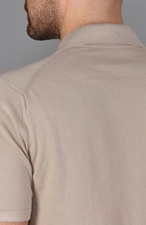 Mens Ultra Fine Cotton Cuban Collar Shirt-Shirts-Paul James Knitwear-S-Linen-Urbanheer