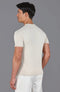 Mens Ultra Fine Cotton High V Neck Knitted T-Shirt Birch-T-Shirt-Paul James Knitwear-S-Birch-Urbanheer