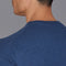 Mens Ultra Fine Cotton High V Neck Knitted T-Shirt Blue Melange-T-Shirt-Paul James Knitwear-S-Blue Melange-Urbanheer