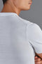 Mens Ultra Fine Cotton High V Neck Knitted T-Shirt White-T-Shirt-Paul James Knitwear-S-White-Urbanheer