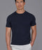 Mens Ultra Fine Cotton Knitted Pocket T-Shirt Navy-T-Shirt-Paul James Knitwear-S-Navy-Urbanheer