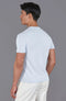 Mens Ultra Fine Cotton Knitted Pocket T-Shirt Pale Blue-T-Shirt-Paul James Knitwear-M-Pale Blue-Urbanheer