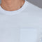 Mens Ultra Fine Cotton Knitted Pocket T-Shirt Pale Blue-T-Shirt-Paul James Knitwear-M-Pale Blue-Urbanheer