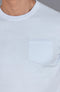 Mens Ultra Fine Cotton Knitted Pocket T-Shirt Pale Blue-T-Shirt-Paul James Knitwear-M-Pale Blue-Urbanheer