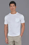 Mens Ultra Fine Cotton Knitted Pocket T-Shirt White-T-Shirt-Paul James Knitwear-S-White-Urbanheer