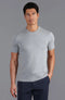 Mens Ultra Fine Cotton Knitted T-Shirt Ash Grey-T-Shirt-Paul James Knitwear-XS-Ash Grey-Urbanheer