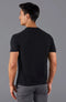 Mens Ultra Fine Cotton Knitted T-Shirt Black-T-Shirt-Paul James Knitwear-XS-Black-Urbanheer