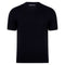Mens Ultra Fine Cotton Knitted T-Shirt Black-T-Shirt-Paul James Knitwear-XS-Black-Urbanheer