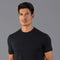 Mens Ultra Fine Cotton Knitted T-Shirt Black-T-Shirt-Paul James Knitwear-XS-Black-Urbanheer