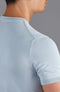 Mens Ultra Fine Cotton Knitted T-Shirt Chalk Blue-T-Shirt-Paul James Knitwear-S-Chalk Blue-Urbanheer
