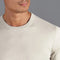 Mens Ultra Fine Cotton Knitted T-Shirt Ecru-T-Shirt-Paul James Knitwear-XS-Ecru-Urbanheer